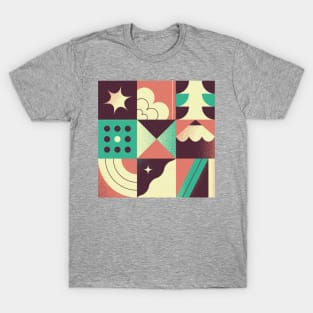 Abstract, geometric puzzle, with cartoon elements T-Shirt